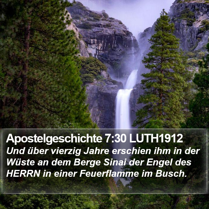Apostelgeschichte 7:30 LUTH1912 Bible Study