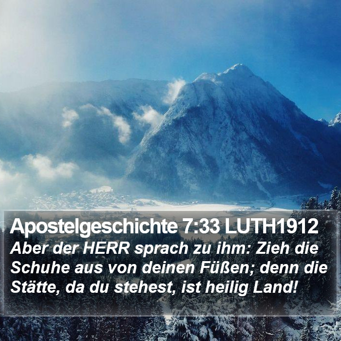 Apostelgeschichte 7:33 LUTH1912 Bible Study