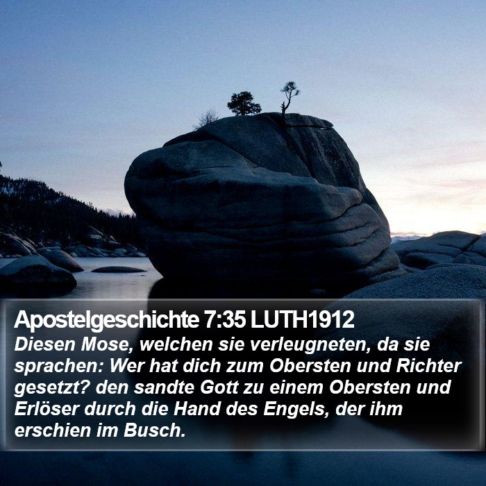 Apostelgeschichte 7:35 LUTH1912 Bible Study