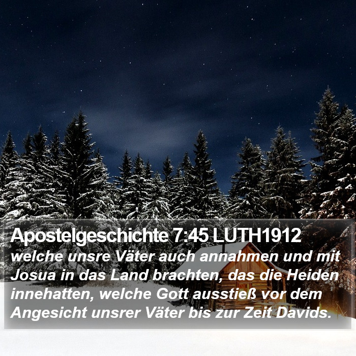 Apostelgeschichte 7:45 LUTH1912 Bible Study