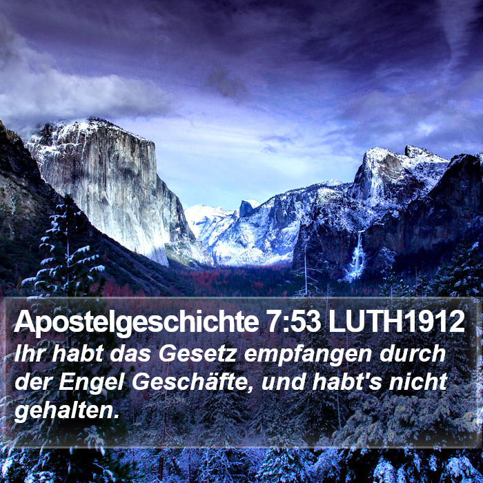 Apostelgeschichte 7:53 LUTH1912 Bible Study