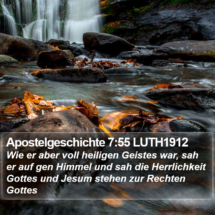 Apostelgeschichte 7:55 LUTH1912 Bible Study