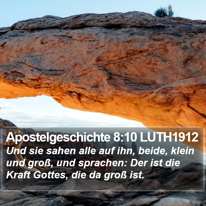 Apostelgeschichte 8:10 LUTH1912 Bible Study