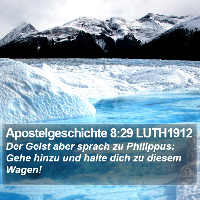 Apostelgeschichte 8:29 LUTH1912 Bible Study