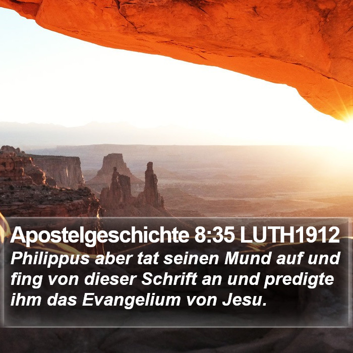 Apostelgeschichte 8:35 LUTH1912 Bible Study