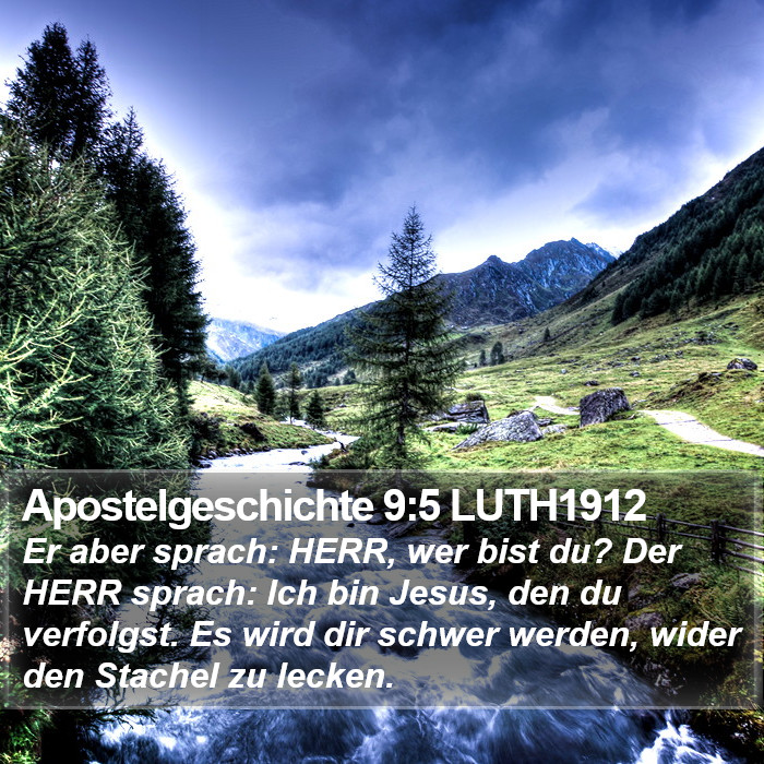 Apostelgeschichte 9:5 LUTH1912 Bible Study