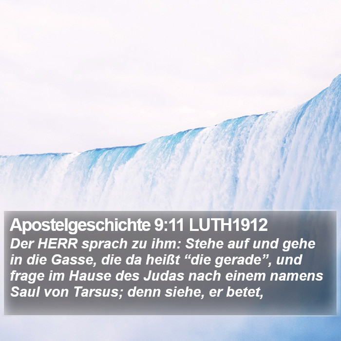 Apostelgeschichte 9:11 LUTH1912 Bible Study