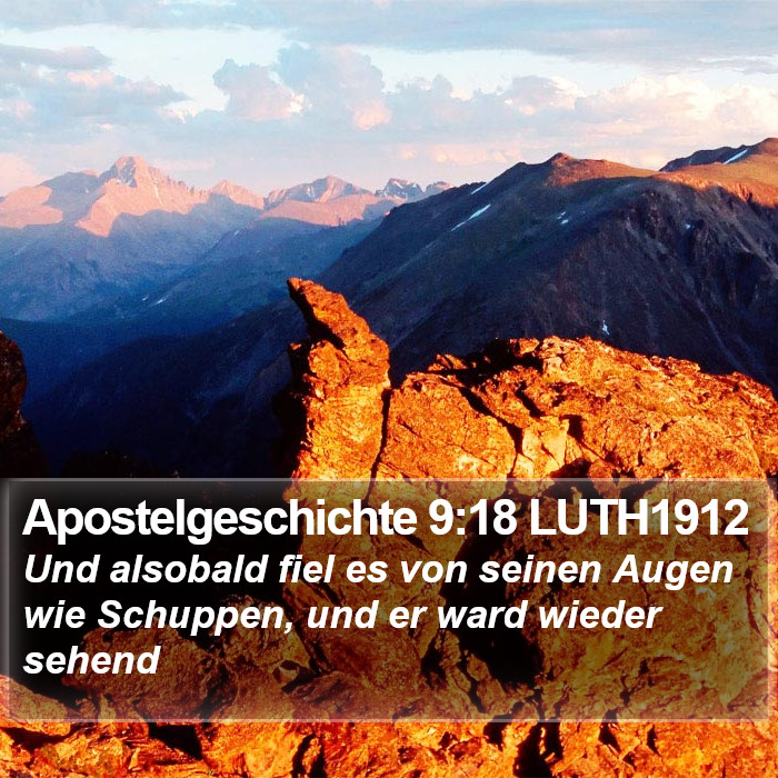 Apostelgeschichte 9:18 LUTH1912 Bible Study