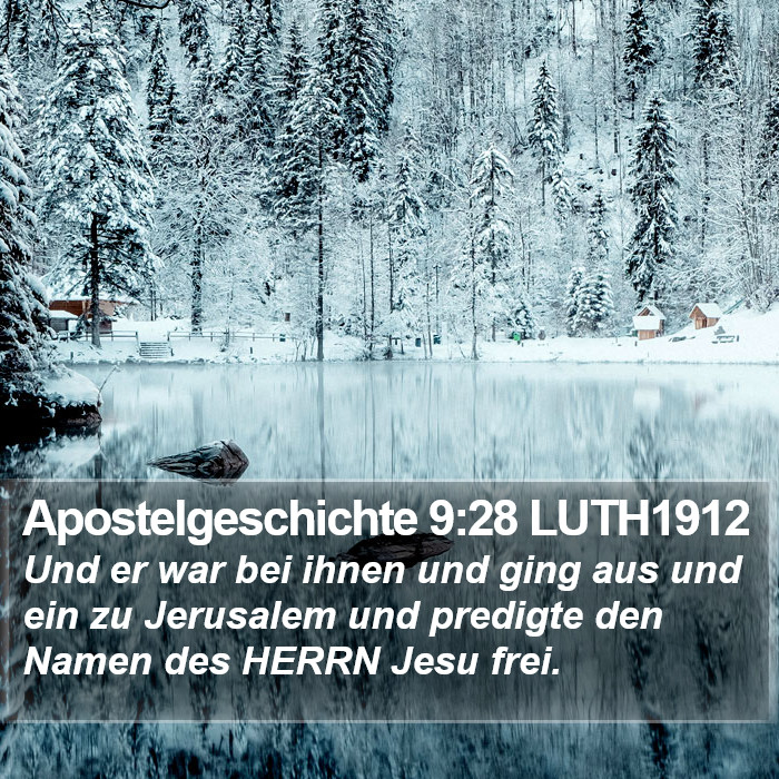 Apostelgeschichte 9:28 LUTH1912 Bible Study