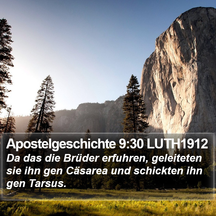 Apostelgeschichte 9:30 LUTH1912 Bible Study