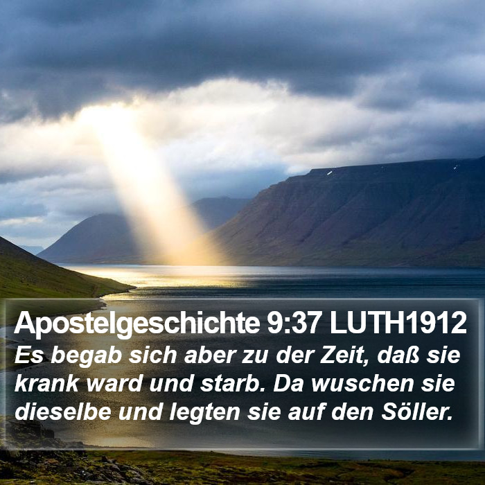 Apostelgeschichte 9:37 LUTH1912 Bible Study