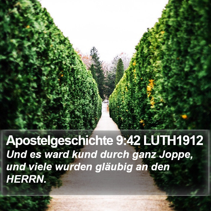 Apostelgeschichte 9:42 LUTH1912 Bible Study