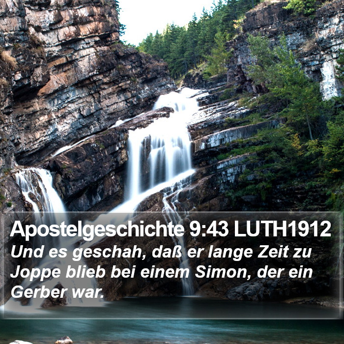 Apostelgeschichte 9:43 LUTH1912 Bible Study