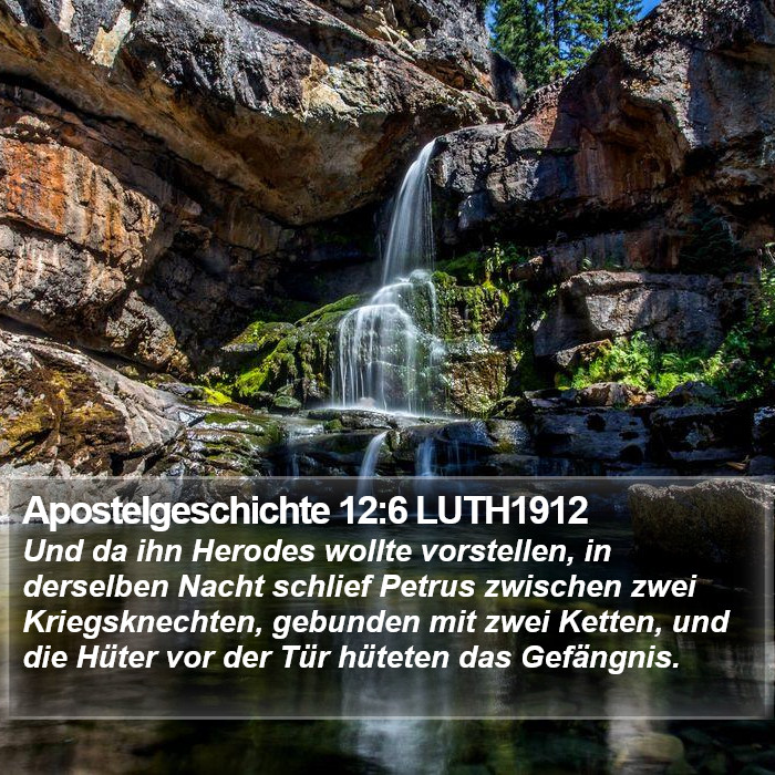 Apostelgeschichte 12:6 LUTH1912 Bible Study