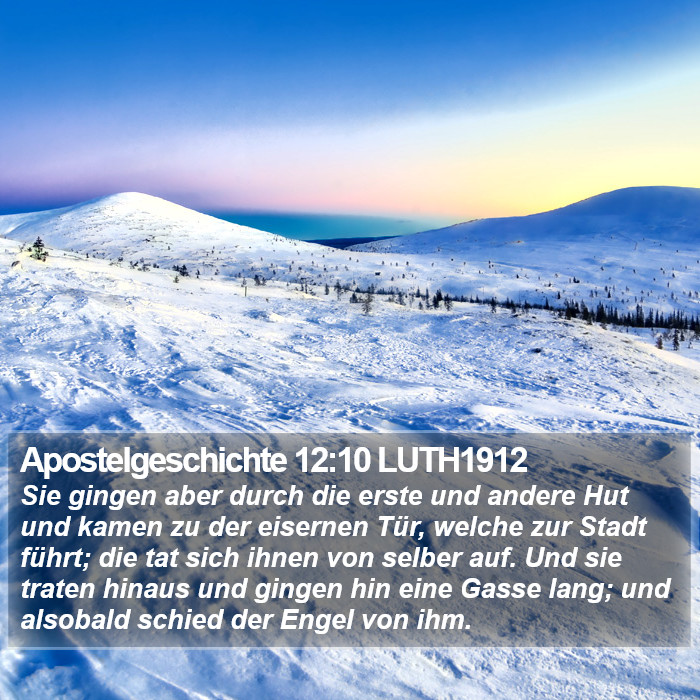 Apostelgeschichte 12:10 LUTH1912 Bible Study