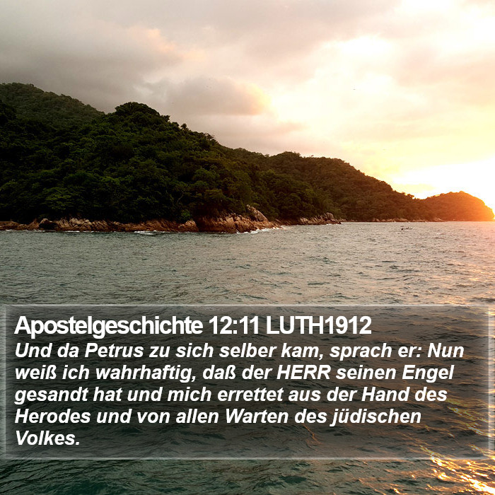 Apostelgeschichte 12:11 LUTH1912 Bible Study