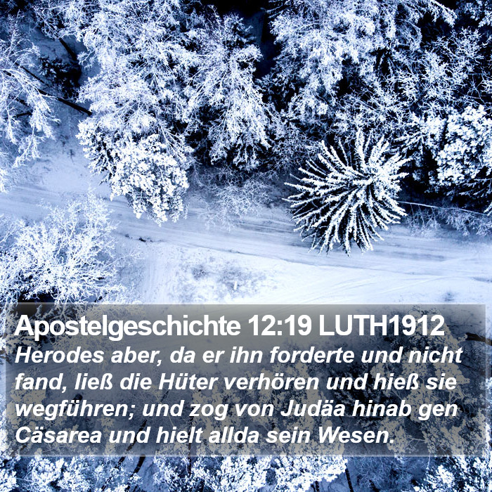 Apostelgeschichte 12:19 LUTH1912 Bible Study