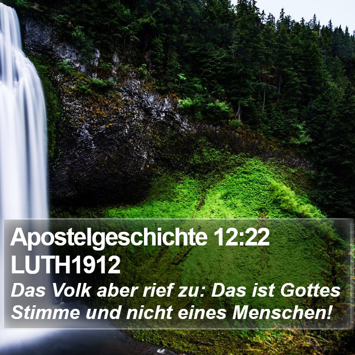 Apostelgeschichte 12:22 LUTH1912 Bible Study