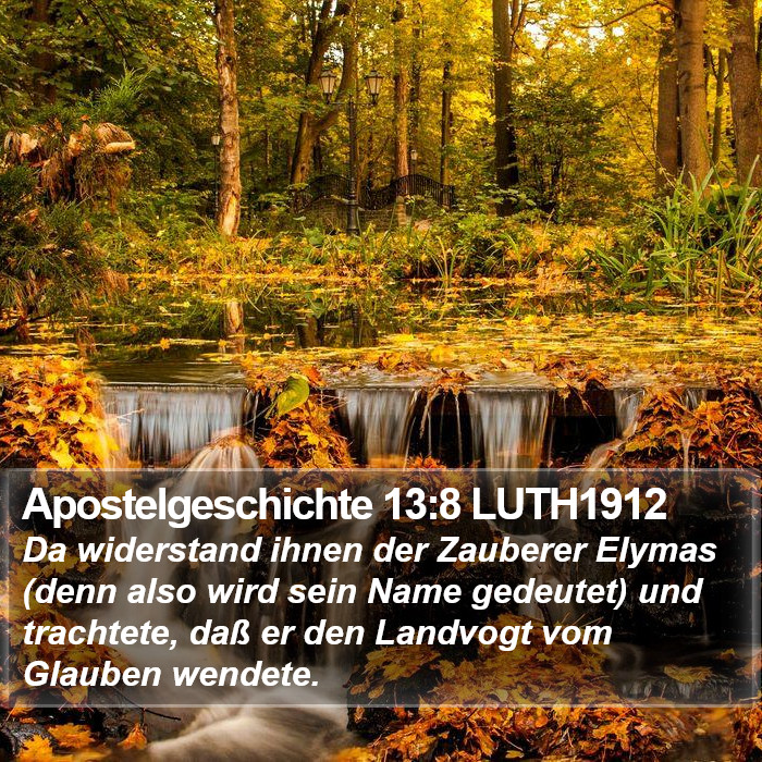 Apostelgeschichte 13:8 LUTH1912 Bible Study