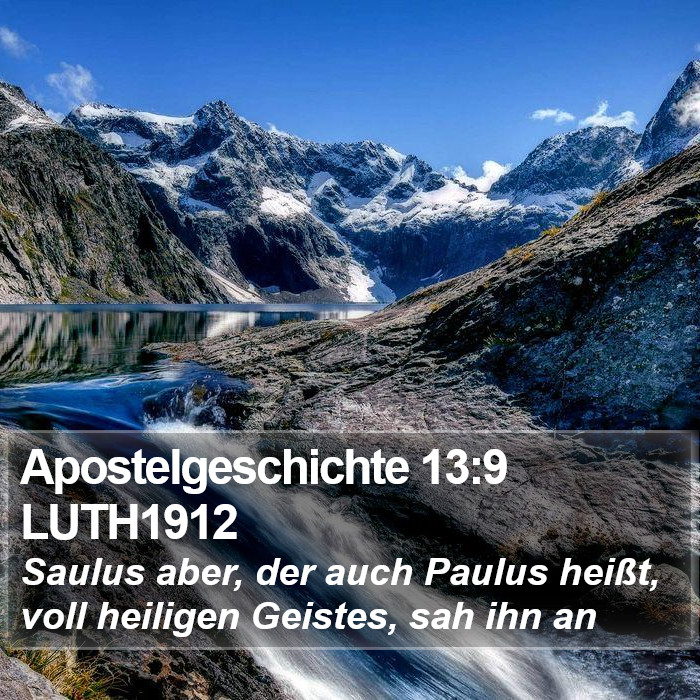 Apostelgeschichte 13:9 LUTH1912 Bible Study