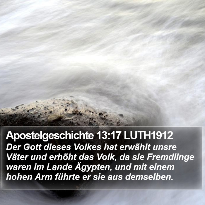Apostelgeschichte 13:17 LUTH1912 Bible Study