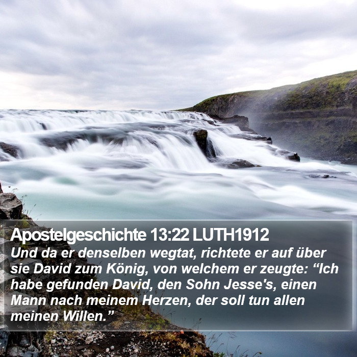 Apostelgeschichte 13:22 LUTH1912 Bible Study