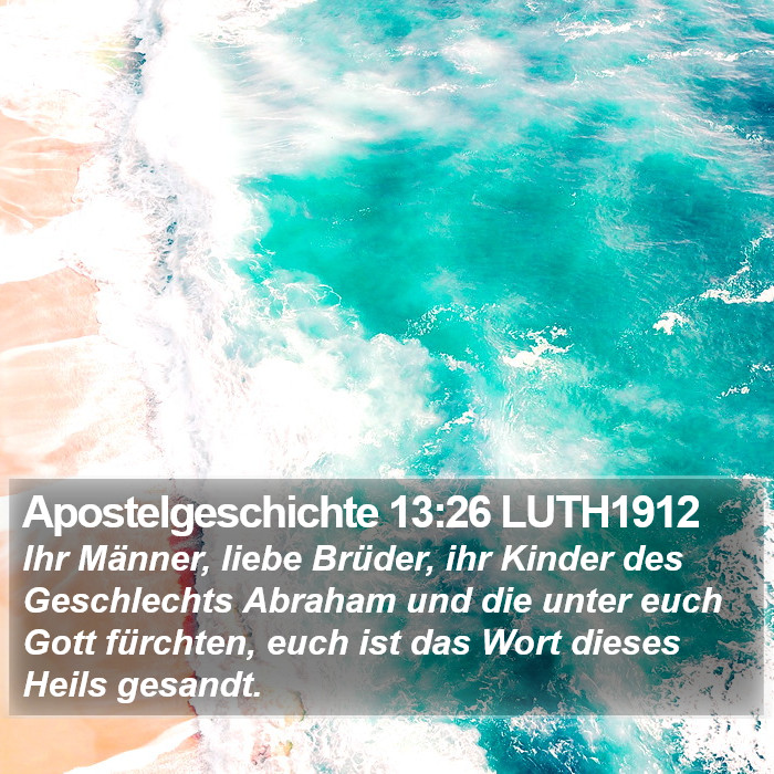 Apostelgeschichte 13:26 LUTH1912 Bible Study