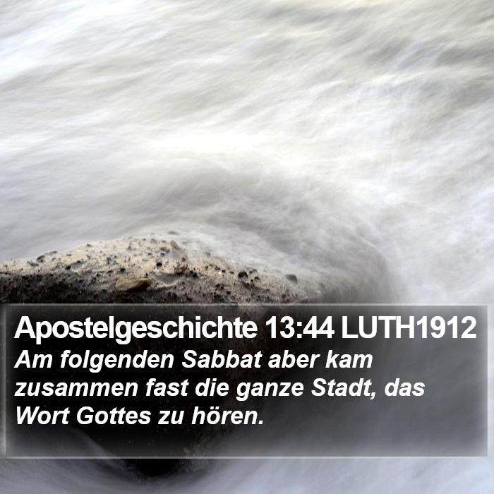 Apostelgeschichte 13:44 LUTH1912 Bible Study