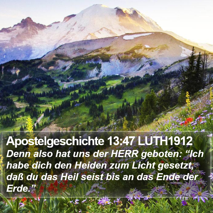 Apostelgeschichte 13:47 LUTH1912 Bible Study