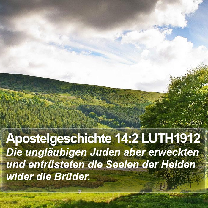Apostelgeschichte 14:2 LUTH1912 Bible Study