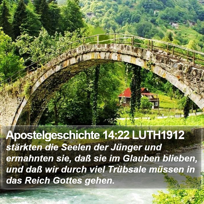 Apostelgeschichte 14:22 LUTH1912 Bible Study