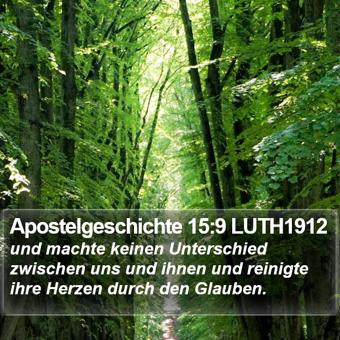 Apostelgeschichte 15:9 LUTH1912 Bible Study