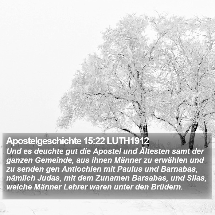 Apostelgeschichte 15:22 LUTH1912 Bible Study