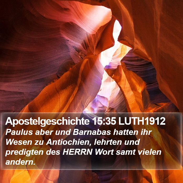 Apostelgeschichte 15:35 LUTH1912 Bible Study