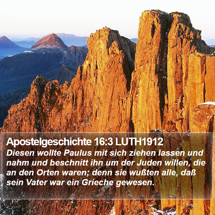 Apostelgeschichte 16:3 LUTH1912 Bible Study