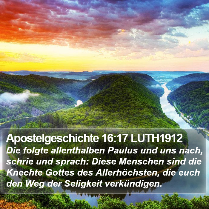 Apostelgeschichte 16:17 LUTH1912 Bible Study