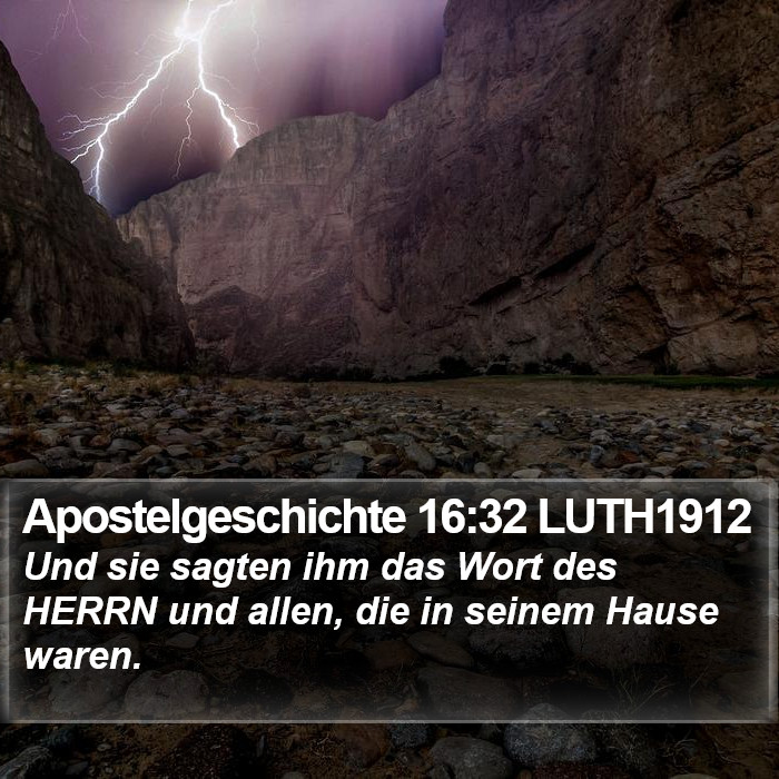 Apostelgeschichte 16:32 LUTH1912 Bible Study