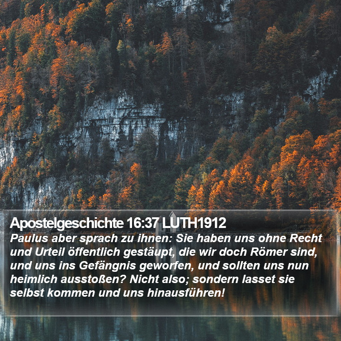 Apostelgeschichte 16:37 LUTH1912 Bible Study
