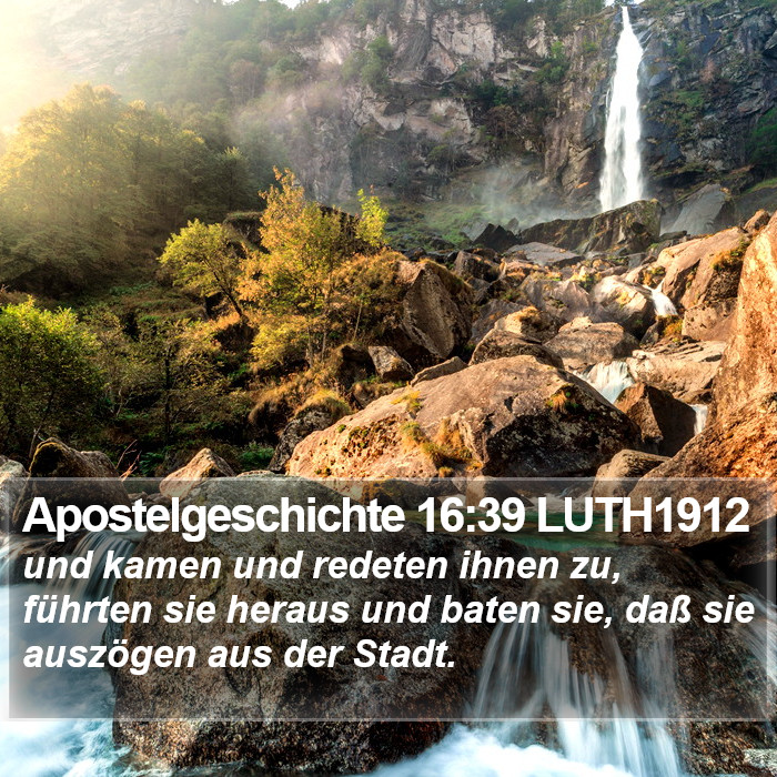 Apostelgeschichte 16:39 LUTH1912 Bible Study