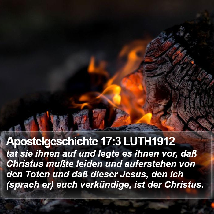 Apostelgeschichte 17:3 LUTH1912 Bible Study
