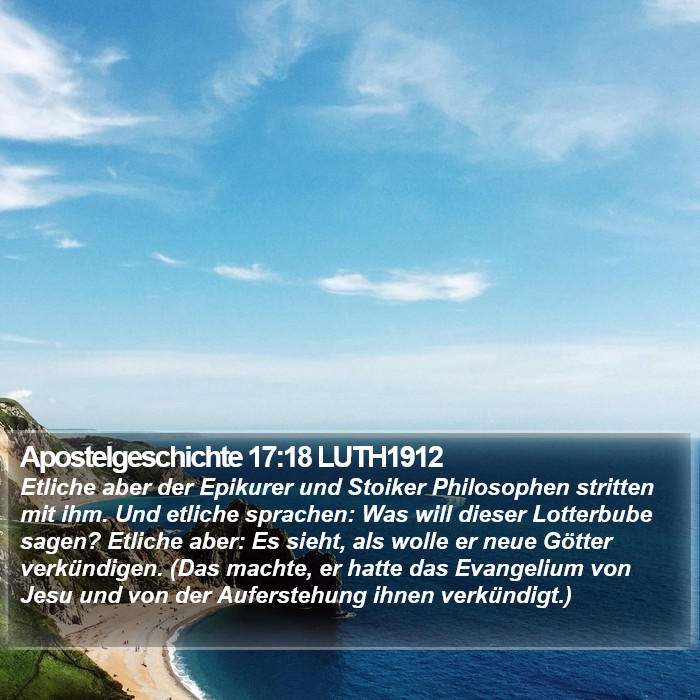 Apostelgeschichte 17:18 LUTH1912 Bible Study