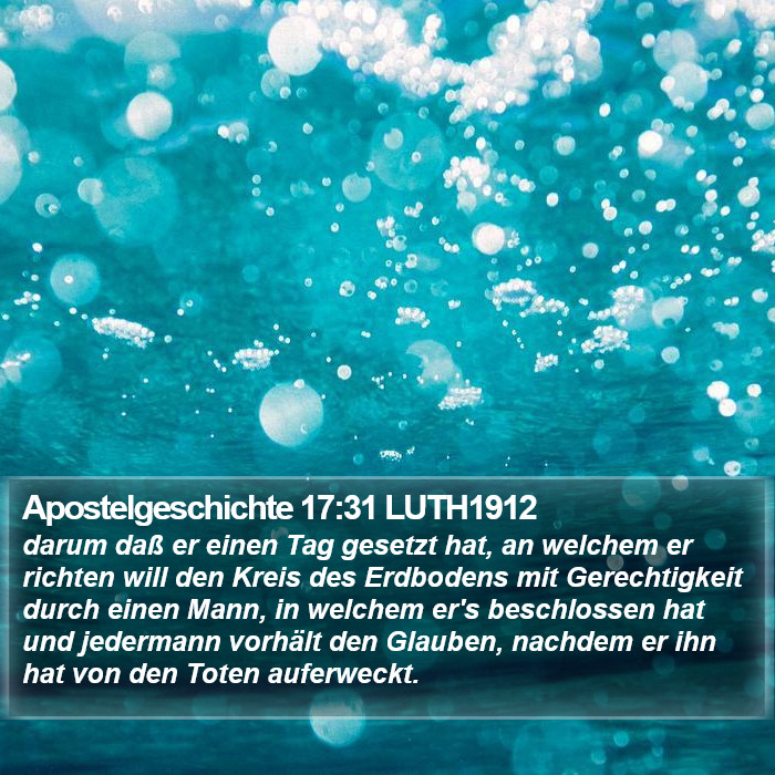 Apostelgeschichte 17:31 LUTH1912 Bible Study