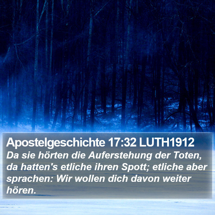 Apostelgeschichte 17:32 LUTH1912 Bible Study