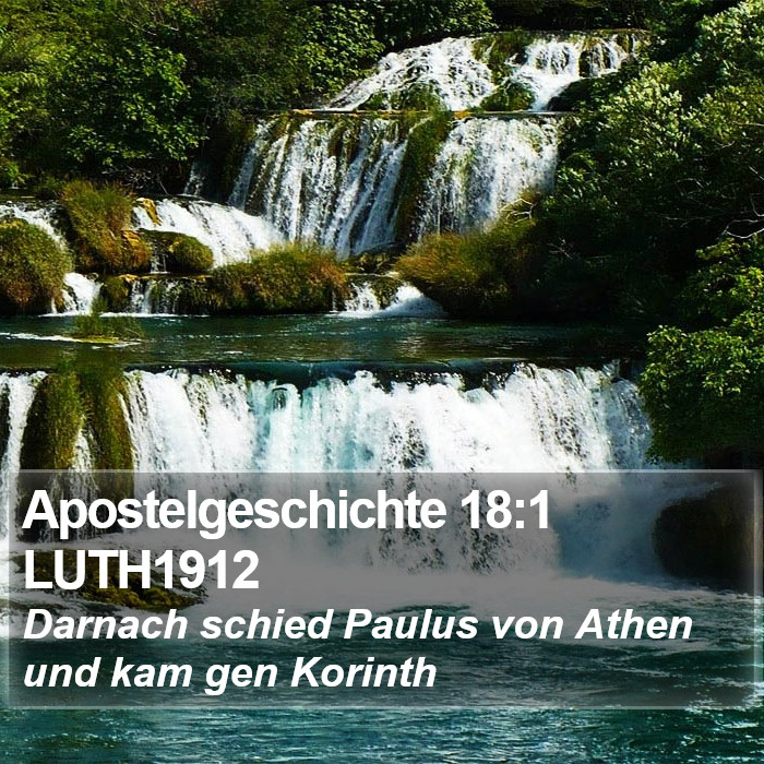 Apostelgeschichte 18:1 LUTH1912 Bible Study