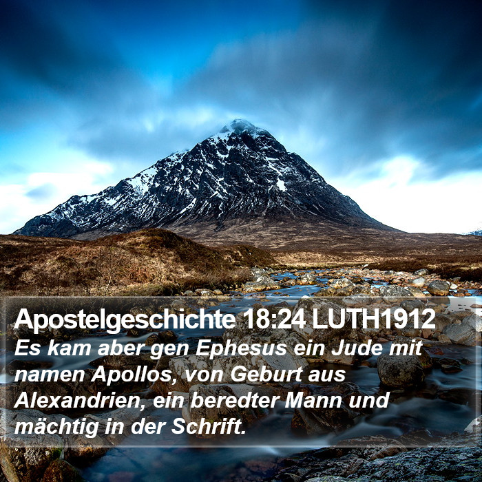 Apostelgeschichte 18:24 LUTH1912 Bible Study