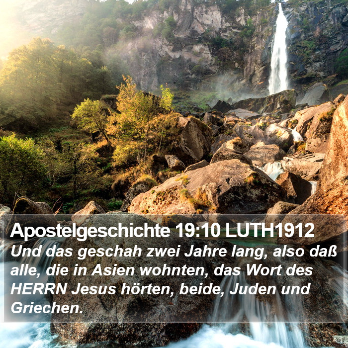 Apostelgeschichte 19:10 LUTH1912 Bible Study