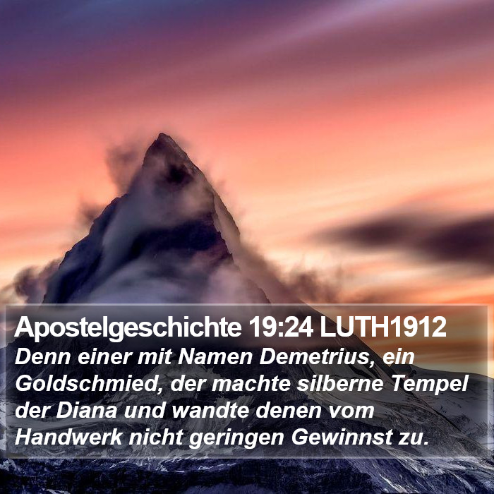 Apostelgeschichte 19:24 LUTH1912 Bible Study