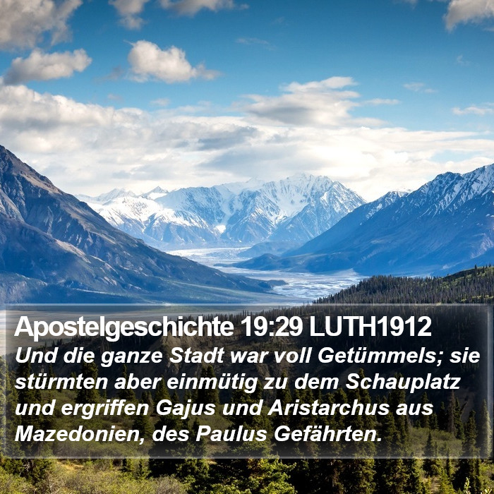 Apostelgeschichte 19:29 LUTH1912 Bible Study
