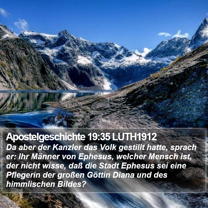 Apostelgeschichte 19:35 LUTH1912 Bible Study