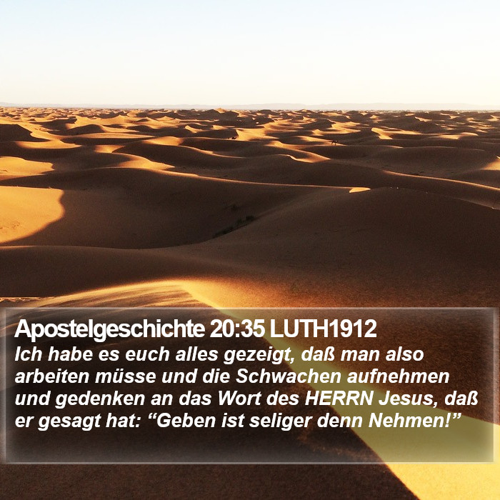 Apostelgeschichte 20:35 LUTH1912 Bible Study